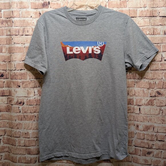 Levi's Logo Short Sleeve Tee T-SHIRT Size Med - Picture 1 of 7